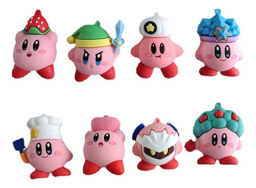 .. 8pcs Kirby Figura Juguete Modelo Cumpleaño Navidad Regalo