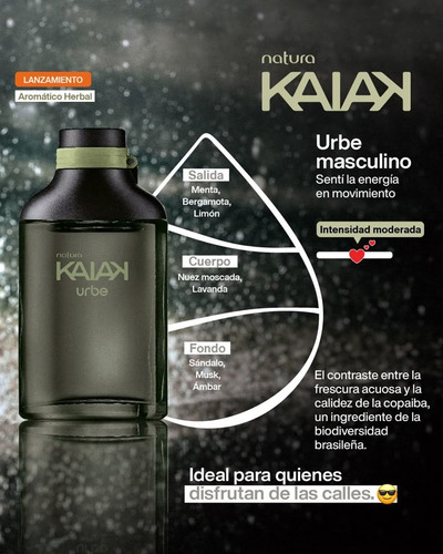 Natura Kaiak Urbe Eau De Toilette Hombre 100ml