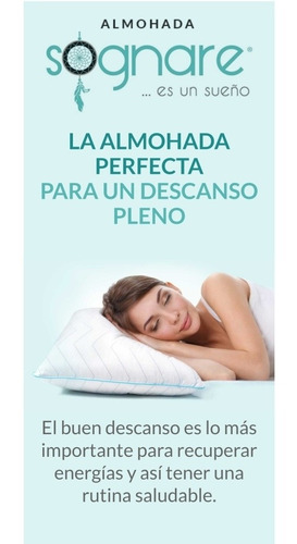 Imagen 6 de 10 de Almohadas Sognare ( Pack De 2 ) Hipoalergénicas ( Queen )
