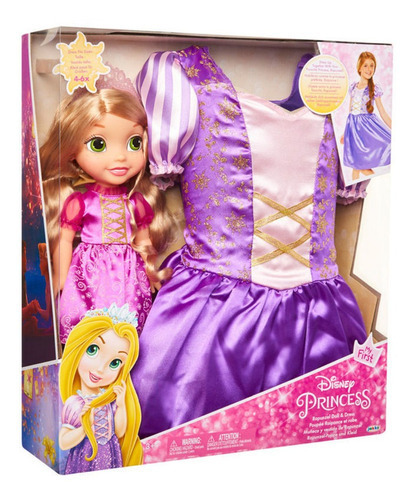 Rapunzel  Disney - Princesa Muñeca Con Disfraz