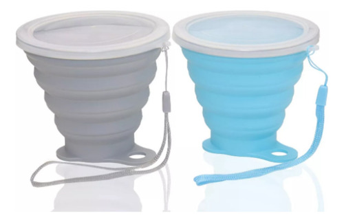 Vaso Telescópico 180ml Plegable Silicona Trail Running Fcg Transparente Telescopio
