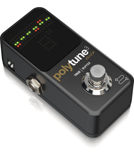 Imagem 3 de 4 de Pedal Afinador Tc Electronic Polytune 3 Noir Mini Preto + Nf