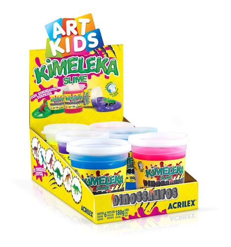 Kimeleka Slime Dinosaurios Acrilex 180g