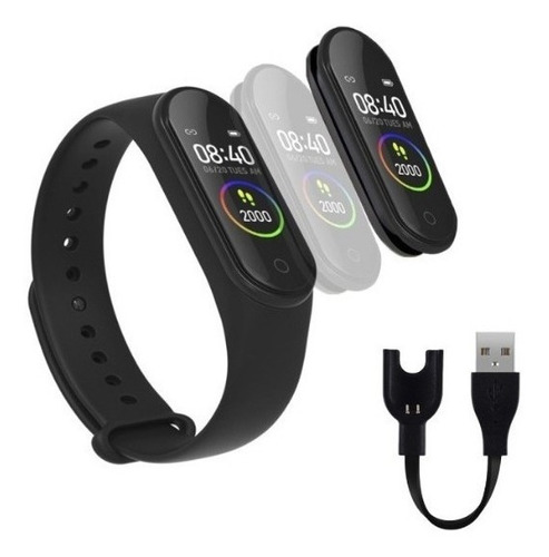Imagen 2 de 7 de Smartwatch Nictom Sb04 Smartband Negro