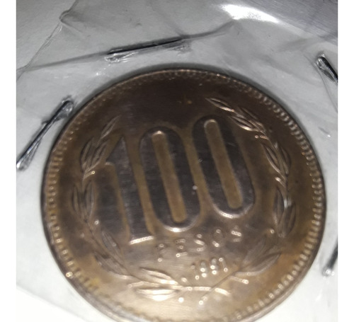 Moneda 100 Pesos 1991 Chile Km 226