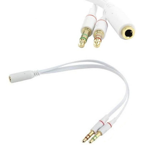 Cabo P2 Para 2 P2 Fone E Microfone Adaptador P2 Macho 2fêmea