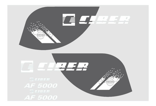 Adesivos Vibroacabadoras Ciber Af5000 Af 5000 Ca-17500 Mq3