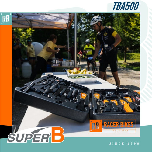 Imagen 3 de 9 de Caja Herramientas Kit Bicicleta 27 Piezas Super B Tba500