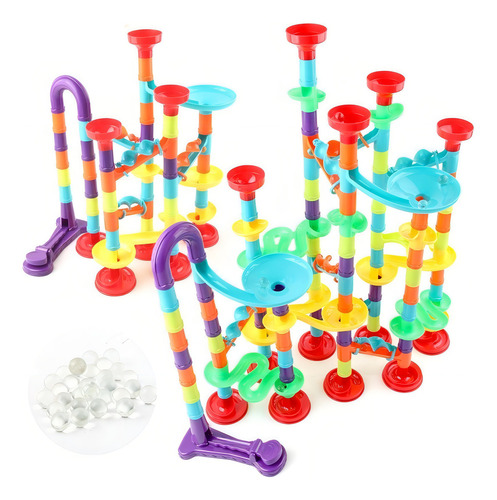Juguete De Canicas Construccion De Laberinto Carreras Niños Color Multicolor