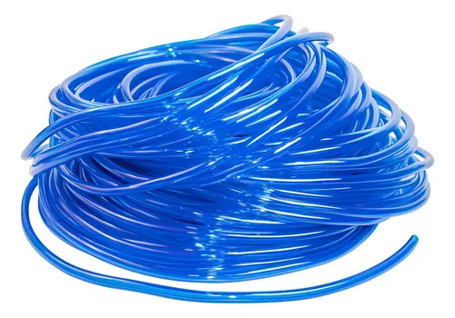 Mangueira de Pressostato Silicone 1/4 Azul 10m p/ Lavadoras Brastemp Electrolux