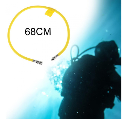 Manguera Lp De Baja Presión Para Buceo, 68cm Amarillo