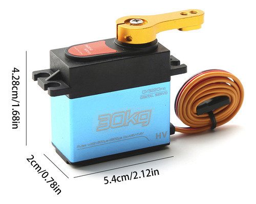 Engranaje De Acero Inoxidable Servo Digital De Alto Par De 3