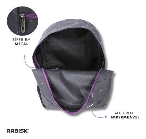 Mochila Bolsa Emborrachada Média Rabisk +reforçada