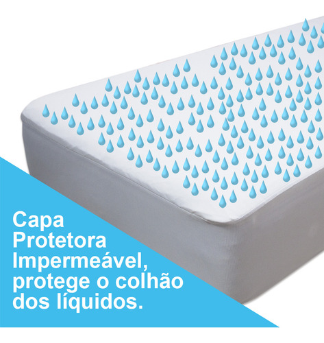 Protetor Acessório De Cama Colchão O Silencioso 90cmx190cm