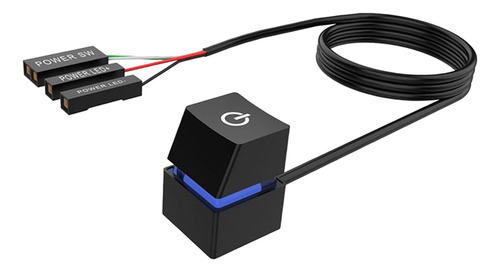 Interruptor Móvel De Mesa Com Cabos Pc Placa-mãe Botão A