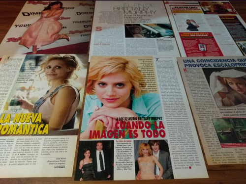 (o027) Brittany Murphy * Clippings Revista 6 Pgs