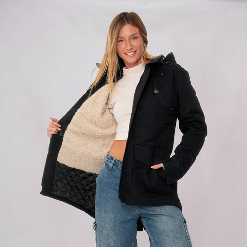 Customs Ba Parka Us Army Mujer Gabardina Invierno T. Grande