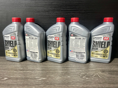 (5pzas) Aceite Motor 100% Sintético. Phillips 66 Valor 0w-20
