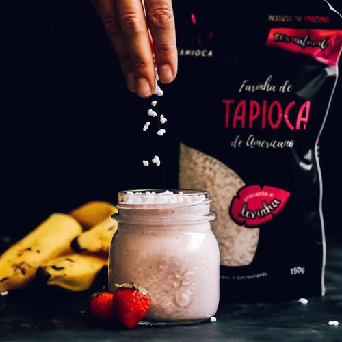 Farinha De Tapioca Flocada 100% Natural 150g Manioca 2 Unds