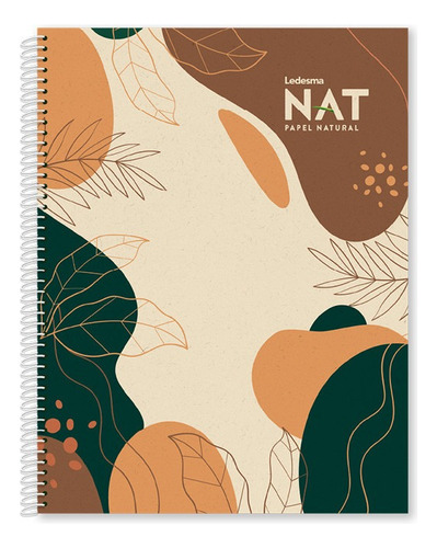 Ledesma NAT Semi Rigido 80 hojas rayadas 1 materias unidad x 1 27cm x 21cm ledesma nat