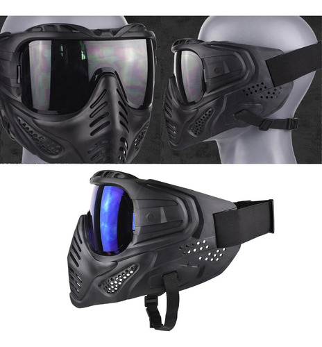Máscara Táctica De Cara Completa, Máscaras De Airsoft Con