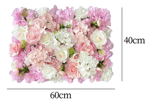 Panel De Pared De Flores Artificiales, Telón De Estilo C