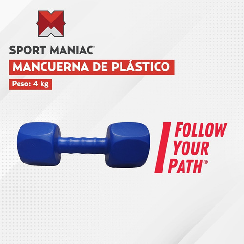 Imagen 3 de 4 de Mancuerna Plástica 4 Kg