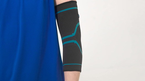 Codera Elástica Deportiva Premium Color Negro Azul