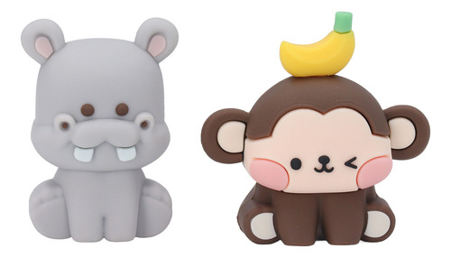 Decoración Para Tartas Con Animales De La Jungla, 5 Unidades