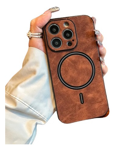 Funda Carcasa Case Genérica De Cuero Para iPhone 11-15