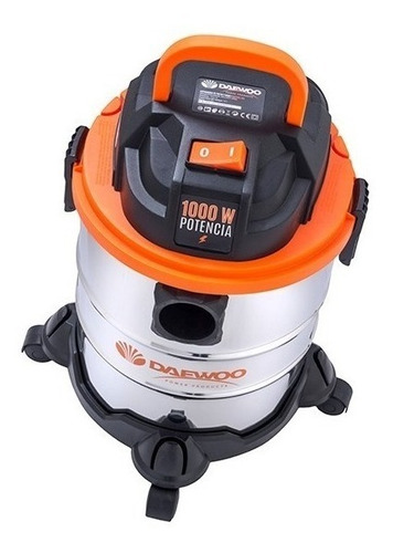 Imagen 2 de 2 de Aspiradora De tacho Daewoo DAVC90-20L 20L plateada, negra y naranja 230V