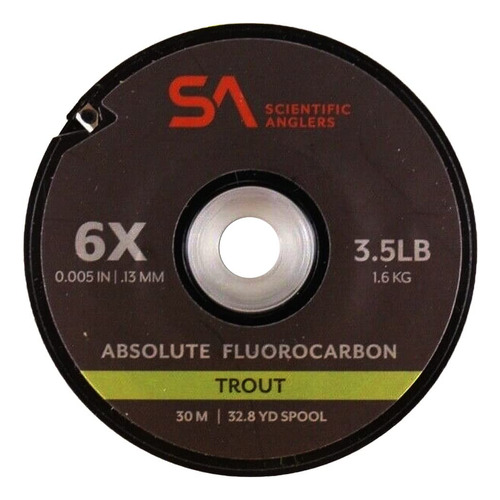 (6x) - Scientific Anglers Absolute Fluorocarbon Trout Tippet