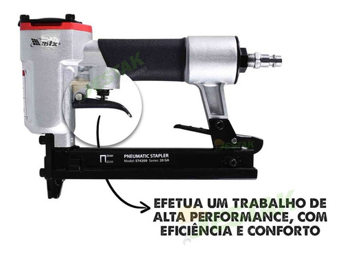 Grampeador Pneumático Pressão 60 A 100psi Uso Profissional