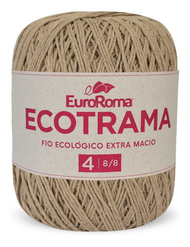 Barbante Ecotrama 8/8 200g 340m Euroroma Cor Bege