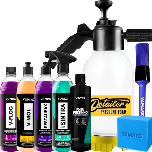 Kit Automotivo Limpeza Completa Carro Moto Vonixx