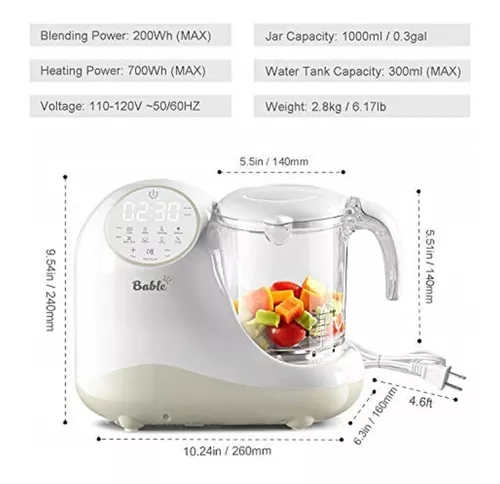 🥣 Con el procesador de alimentos #Börn preparar las comidas a tu bebé será  todo un placer 🔅Prepara la papilla en 2 minutos 🔅Fácil operación