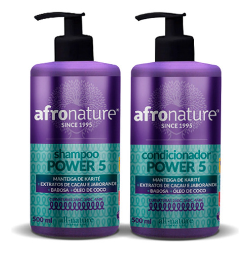 Shampoo Power 5 + Condicionador Power 5  All Nature
