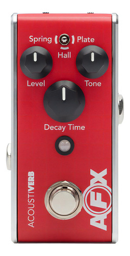 Fishman Pro-afx-rv2 Pedal Reverb Para Guitarra Acústica Color Rojo
