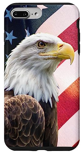 Funda Para iPhone 7 Plus/8 Plus American Bald Eagle Y Usa Fl