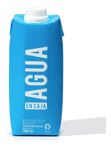 Agua En Caja 500ml - Pack X18 - mL a $6