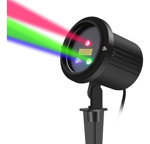 Proyector De Luces Laser Navideñas Con Movimiento En 3 Color