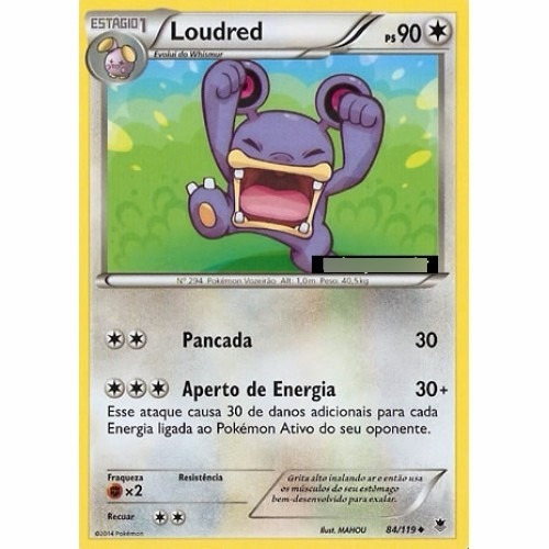 Loudred - Pokémon Normal Incomum 84/119 - Pokemon Card Game