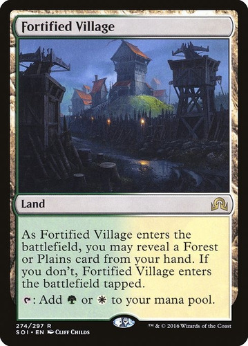 Carta Magic Fortified Village Shadow Over Innistrad Mtg