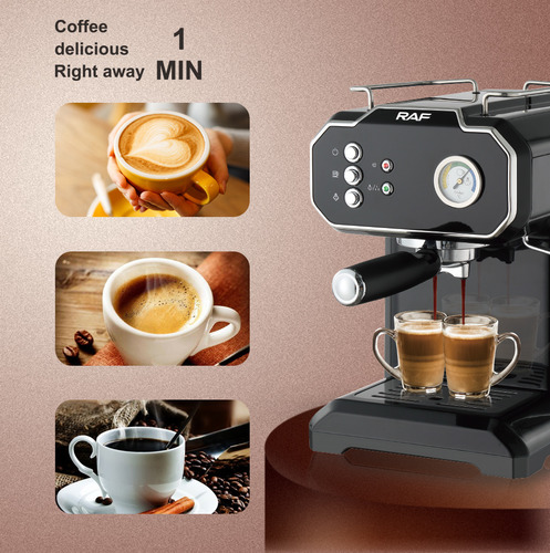 Cafetera Automática De Espresso 1.8l 6 Tasas Con Espumador