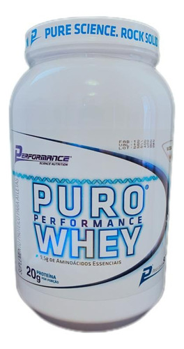 Pure Whey Performance Nutrition 900g A Melhor Protéina Sabor Natural