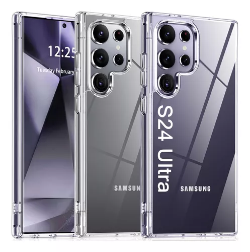 Funda flexible para Samsung Galaxy S24 Ultra 5G, Antihuellas, Resistente,  Ligera, Compatible carga inalámbrica, Transparente