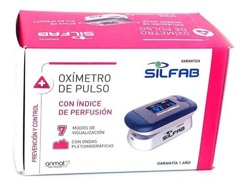 Oximetro Silfab Digital Saturometro De Pulso Adulto Curva