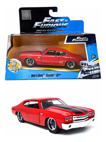 Miniatura Dom Chevy Chevelle Ss 1/32 Velozes E Furiosos Cor Vermelho