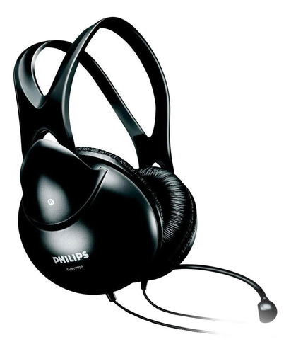 Auriculares Philips SHM1900 negro con micrófono