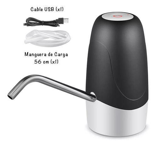 Imagen 6 de 10 de Dispenser Bomba De Bidon Agua Automatico Recargable Usb.